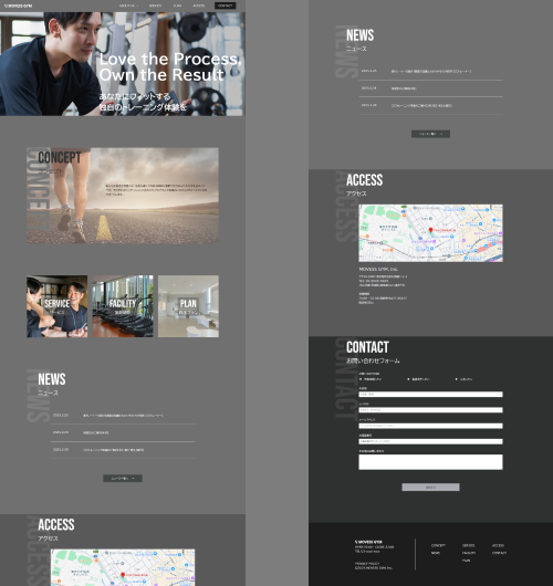 スポーツジムサイト「MOVESS GYM」